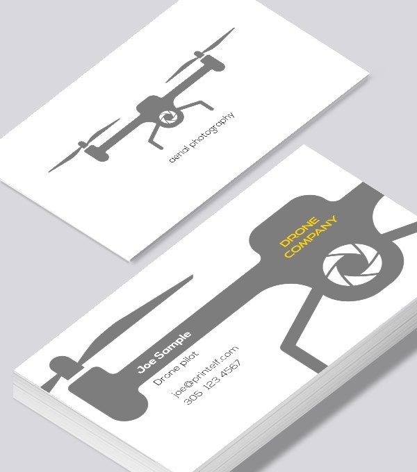 & Modern contemporary business card design - Drone Company business card