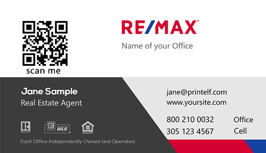 Business card with QR