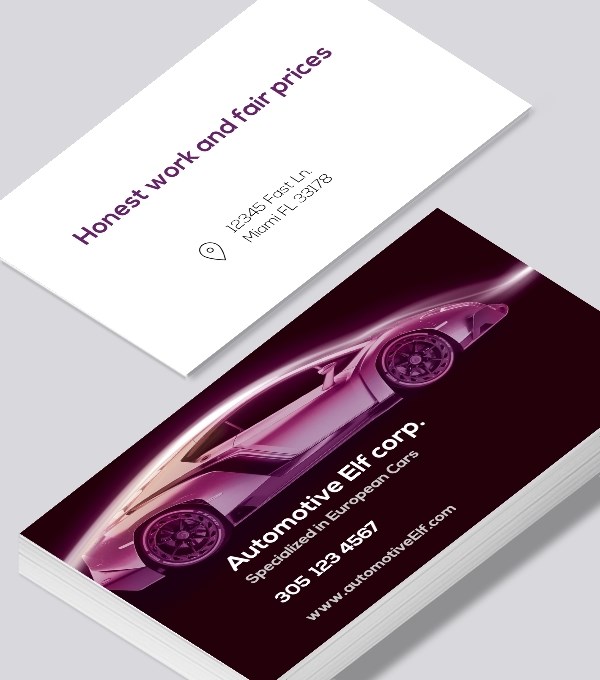  & Modern contemporary business card design - Automotive Lamborghini business card