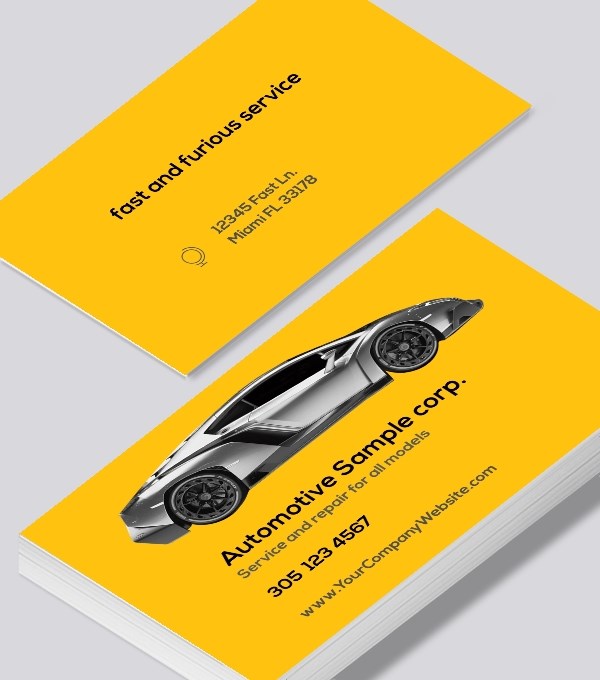  & Modern contemporary business card design - Automotive repair business card