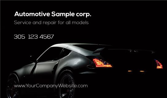 Modern design.Auto tuning business card