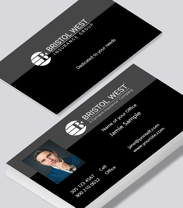  & Modern contemporary business card design - Bristol West Insurance Personal