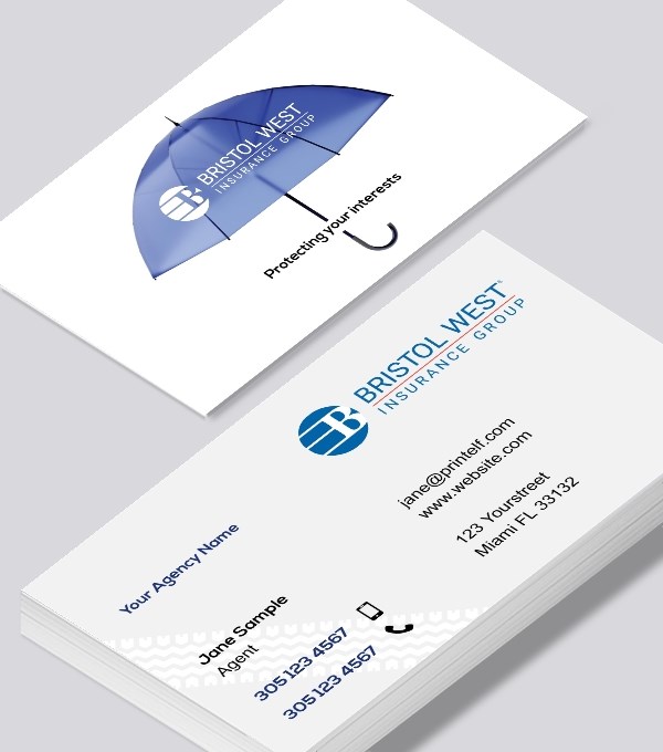  & Modern contemporary business card design - Bristol West Insurance