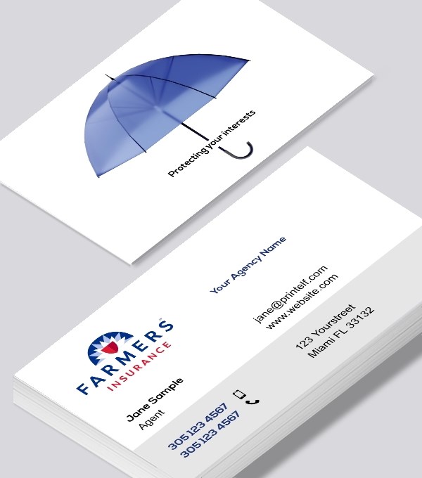  & Modern contemporary business card design - Farmers Insurance Agent