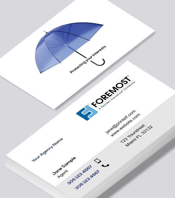  & Modern contemporary business card design - Foremost Agent