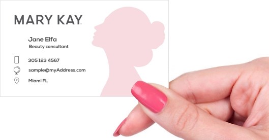 Hand holding business card -  Look your best