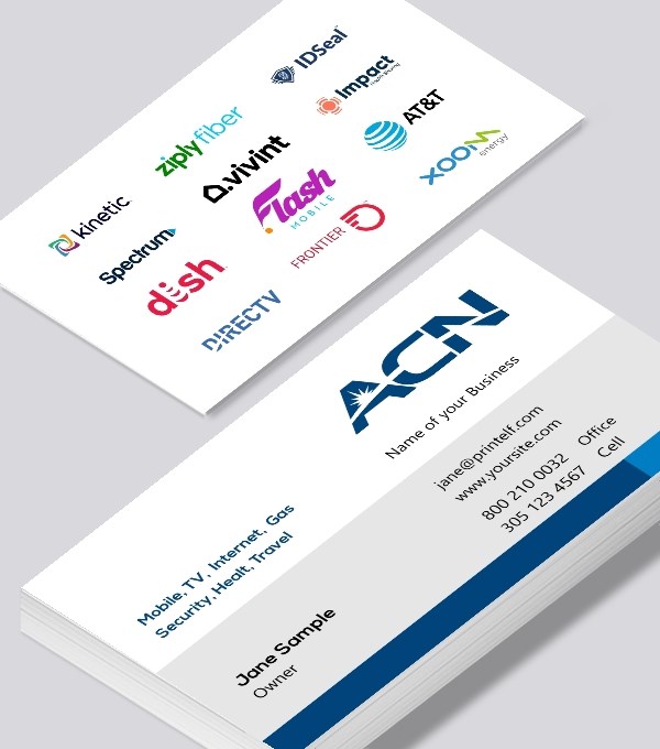  & Modern contemporary business card design - ACN business owner