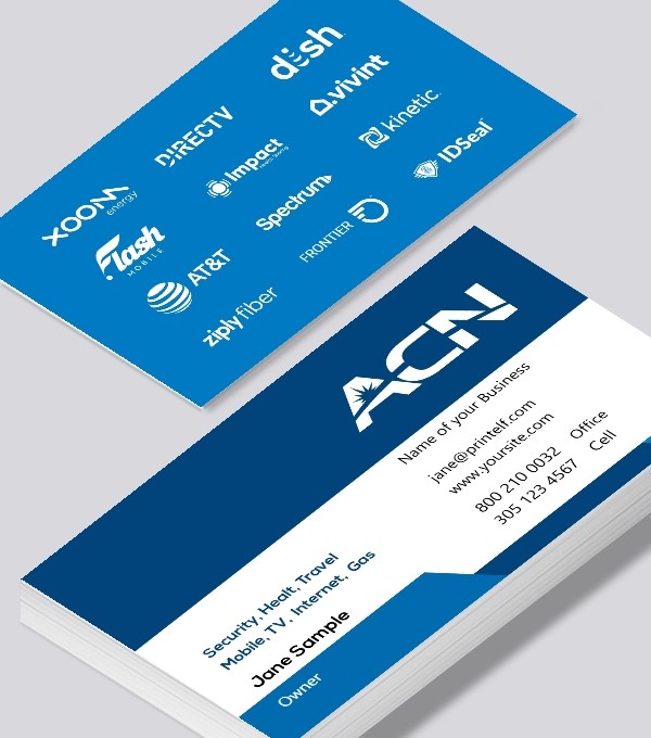  & Modern contemporary business card design - ACN Independent Business Owner