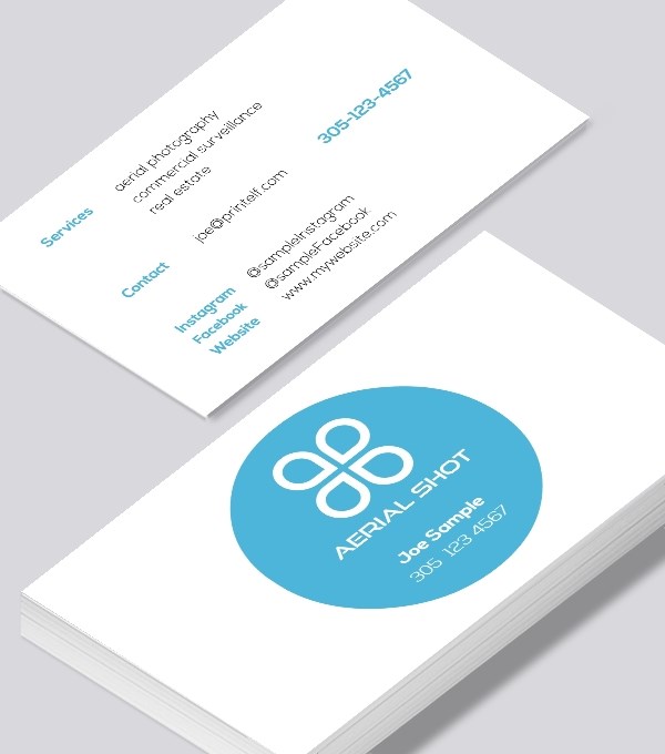  & Modern contemporary business card design - Aerial Shot business card