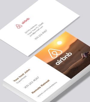 Airbnb business cards