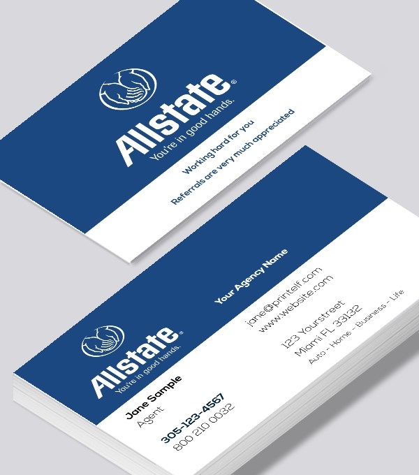  & Modern contemporary business card design - Allstate professional