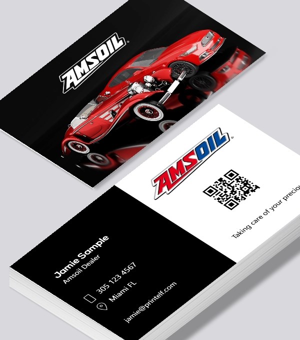  & Modern contemporary business card design - Amsoil affiliate