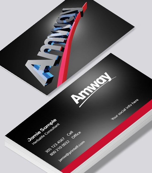  & Modern contemporary business card design - Amway Representative