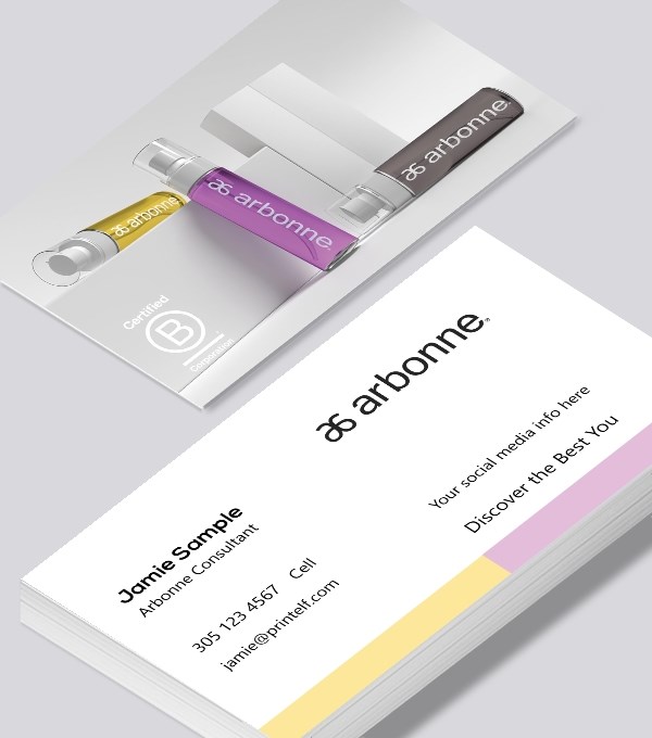  & Modern contemporary business card design - Arbonne specialist