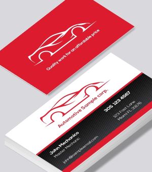 Automotive business card design