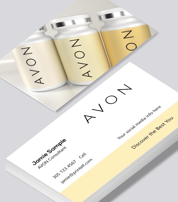  & Modern contemporary business card design - AVON Affiliate