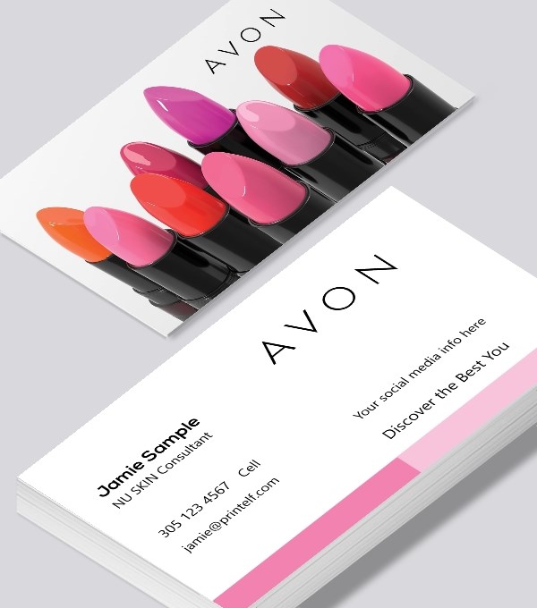  & Modern contemporary business card design - AVON Cosmetics