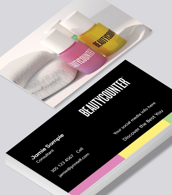  & Modern contemporary business card design - Beautycounter Affiliate