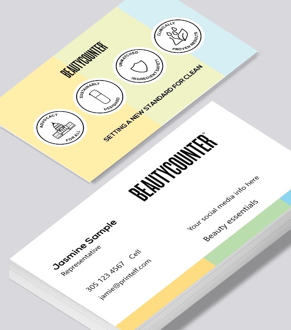  & Modern contemporary business card design - Beautycounter Associate