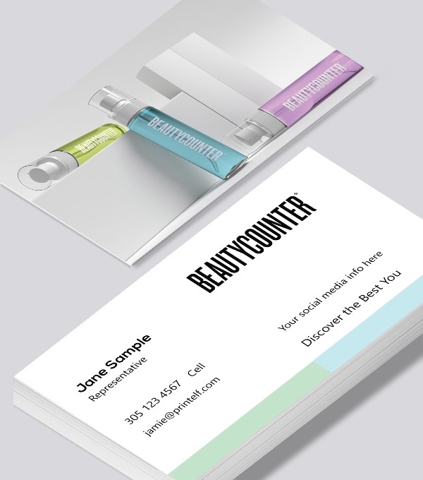  & Modern contemporary business card design - Beautycounter Member