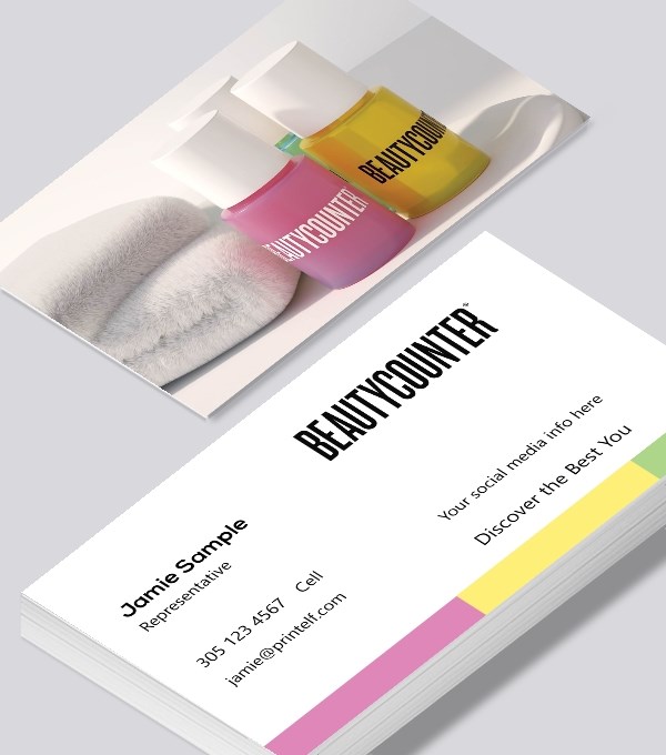  & Modern contemporary business card design - Beautycounter Representative