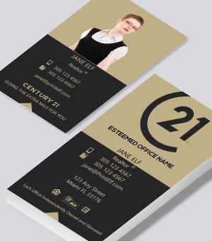 Century 21 business cards for agents