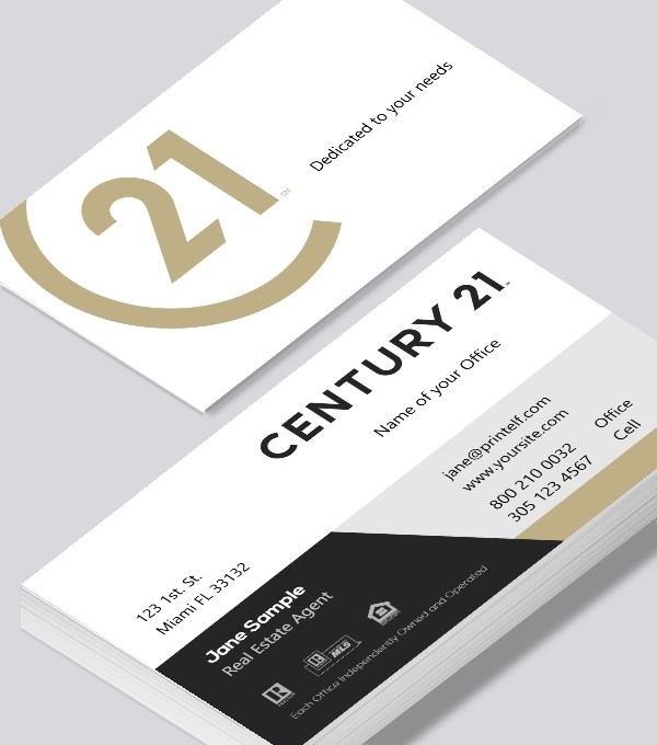  & Modern contemporary business card design - Century 21 Modern Agent business card