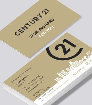 Century 21 business cards for agents