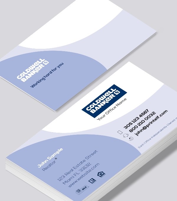  & Modern contemporary business card design - Coldwell banker agent business card