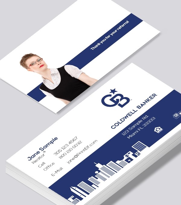  & Modern contemporary business card design - Coldwell Banker downtown business card