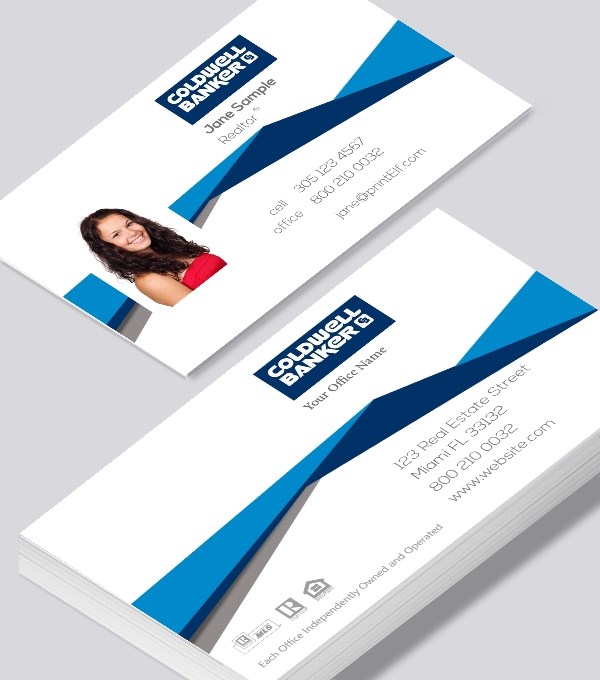  & Modern contemporary business card design - Coldwell Banker real estate modern business card