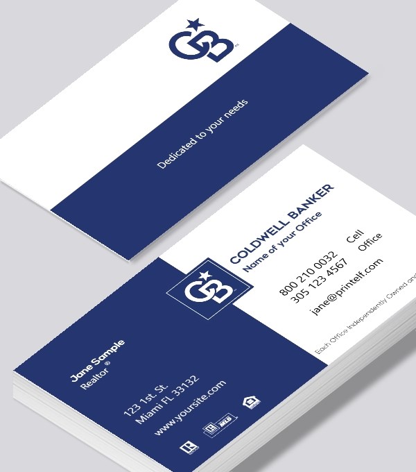  & Modern contemporary business card design - Coldwell Banker Realtor 2 business card