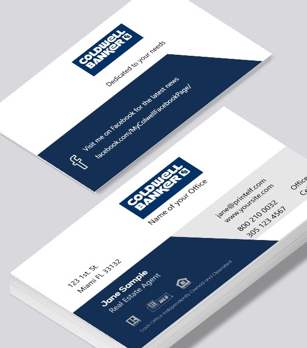  & Modern contemporary business card design - coldwell banker realtor business card