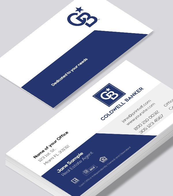  & Modern contemporary business card design - Coldwell Banker rebranded business card