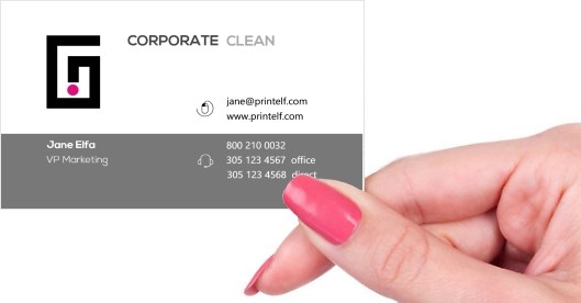 Hand holding business card -  Corporate business card