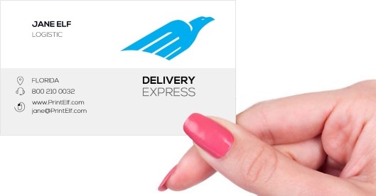 Hand holding business card -  Delivery Express business card