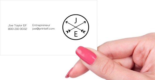 Hand holding business card -  Entrepreneur Entertainment business card