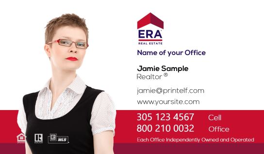 Modern design.ERA Real Estate essential business card