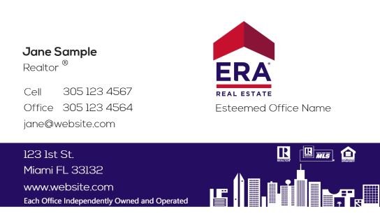 Modern design.ERA Real Estate business card