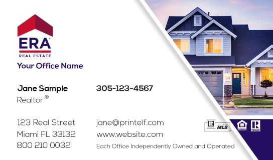 Modern design.ERA Real Estate residential business card