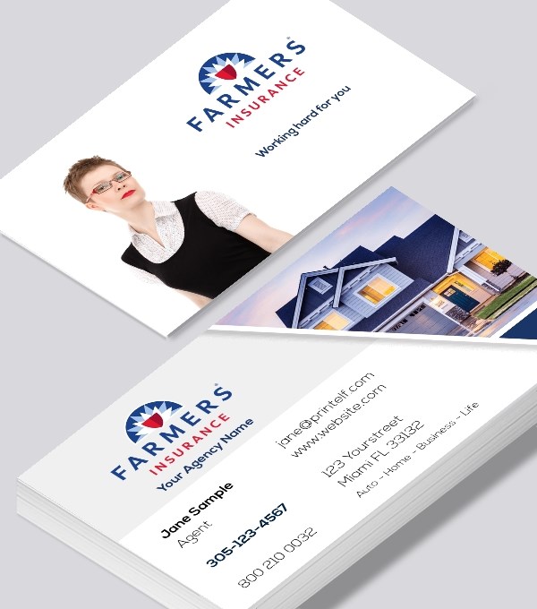  & Modern contemporary business card design - Farmers Insurance Home business card