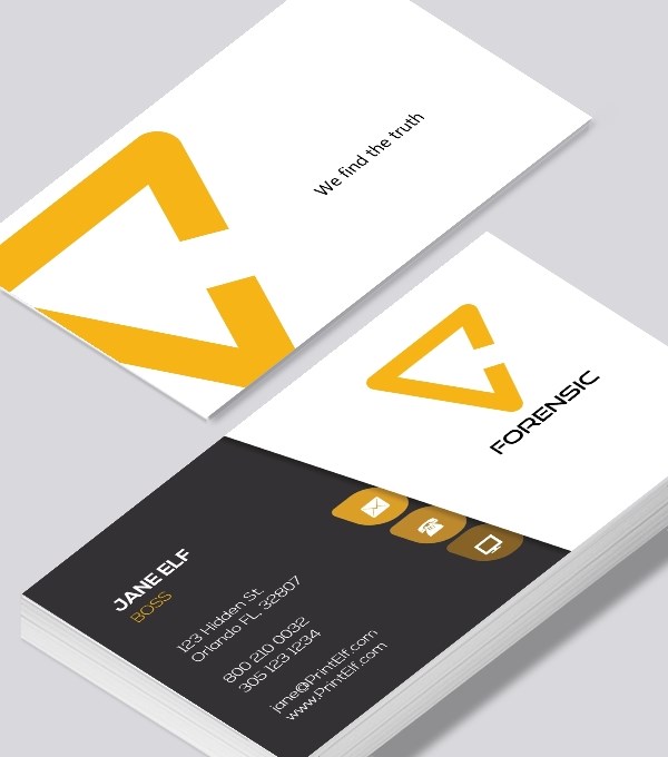  & Modern contemporary business card design - Forensic business card