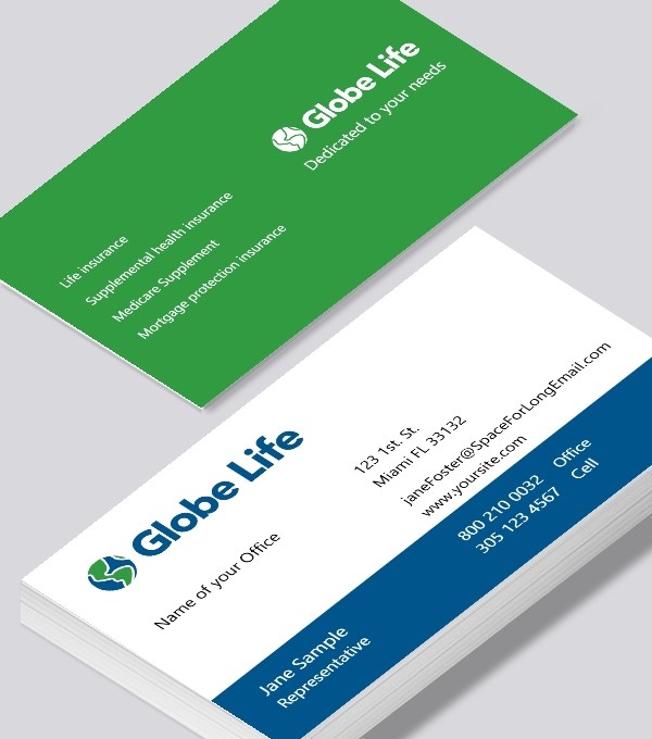  & Modern contemporary business card design - Global LIfe member