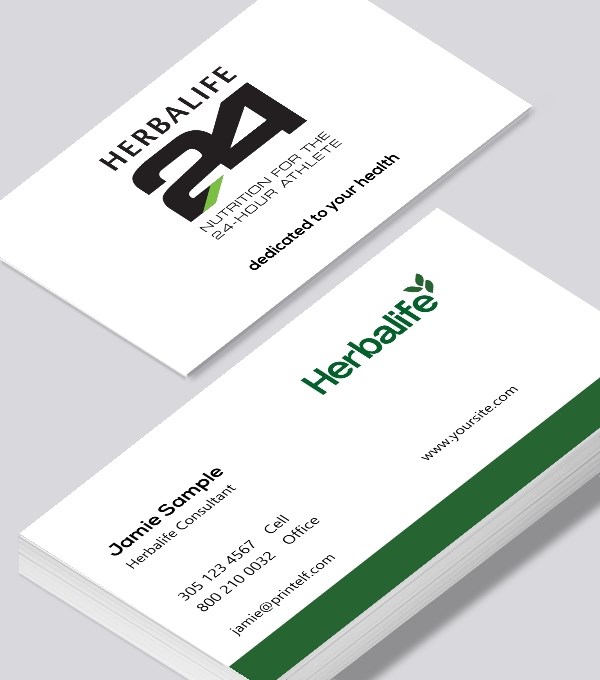  & Modern contemporary business card design - Herbalife Consultant