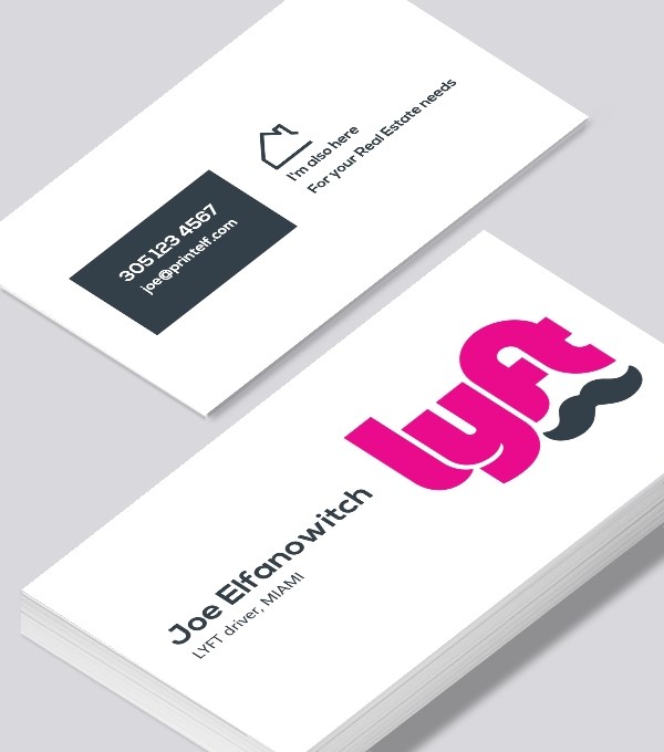  & Modern contemporary business card design - Lyft business card