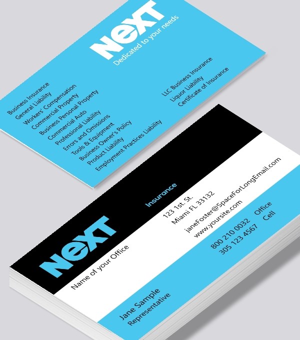  & Modern contemporary business card design - NEXT agent