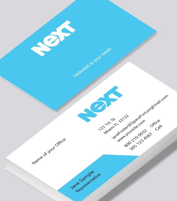  & Modern contemporary business card design - NEXT representative