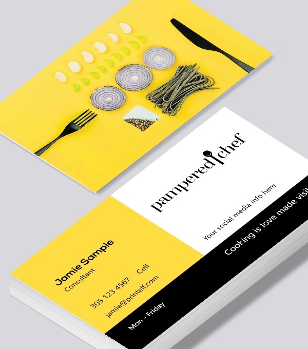  & Modern contemporary business card design - Pampered Chef Member