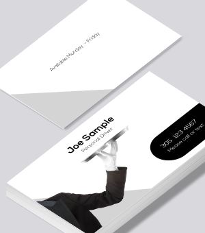 Personal driver service business card