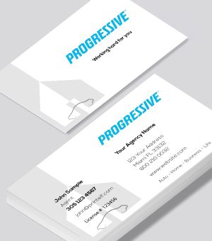 Progressive Insurance Agent business cards